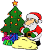 babbo natale dona regali.gif